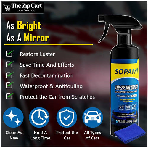 Car Glow Coating Spray – Pack of 2 (100ml Each) - The Zip Cart