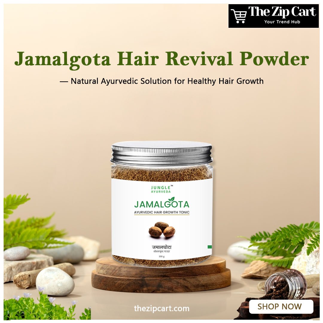 Jamalgota Hair Revival Powder — Natural Ayurvedic Solution for Healthy Hair Growth - The Zip Cart