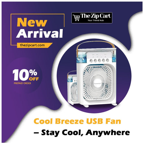 Cool Breeze USB Fan – Stay Cool, Anywhere - The Zip Cart