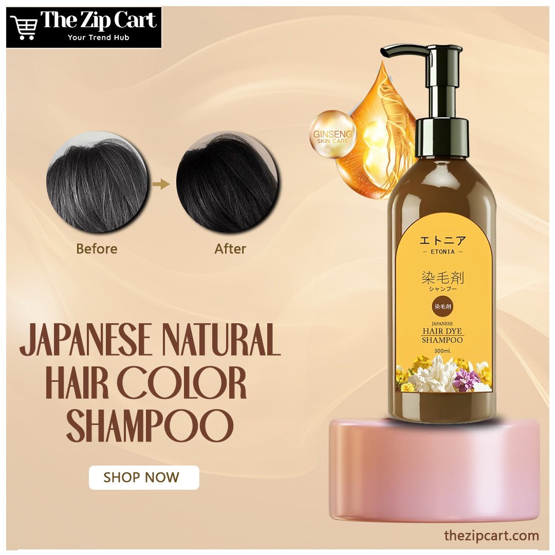 Japanese Natural Hair Color Shampoo – Pack of 2 (100ml Each) - The Zip Cart