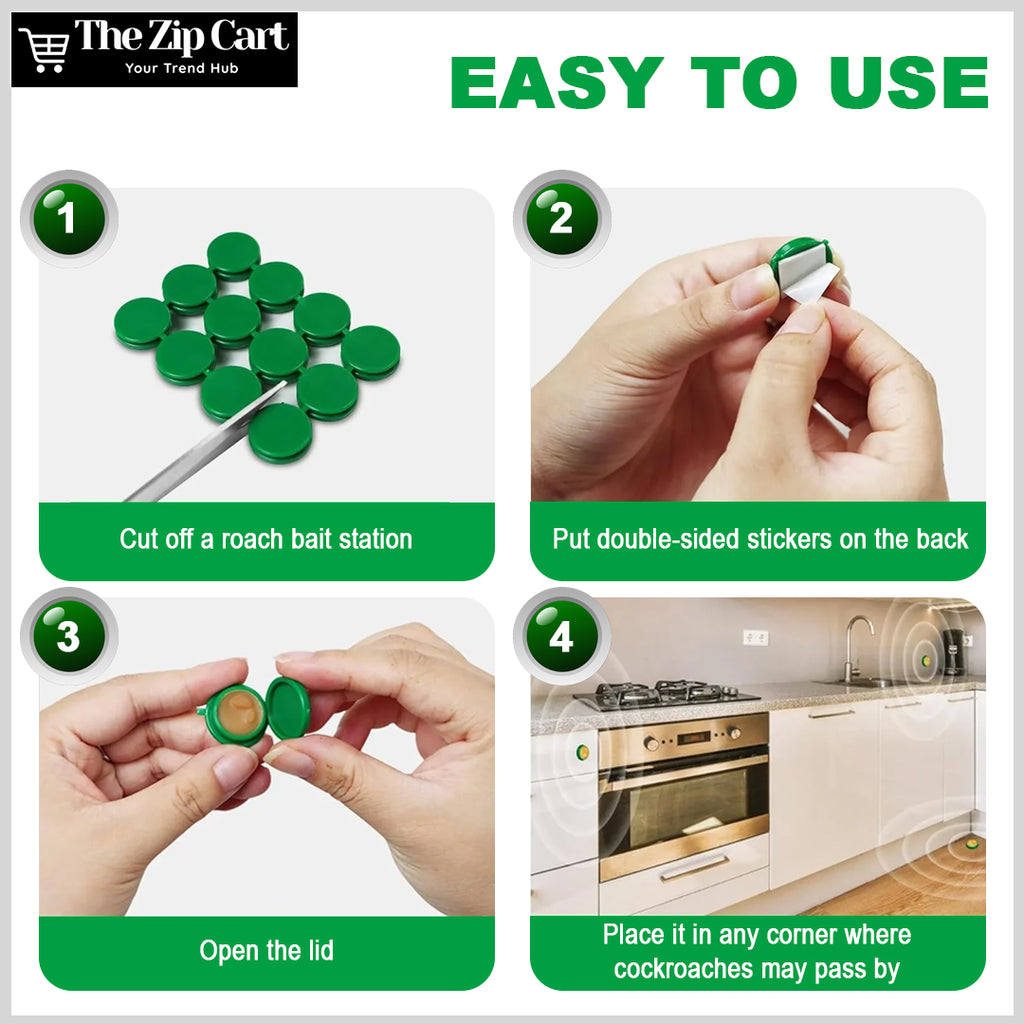 Natural Cockroach Killer Gel - Buy 1 Get 1 FREE (Pack of 12pc*2)