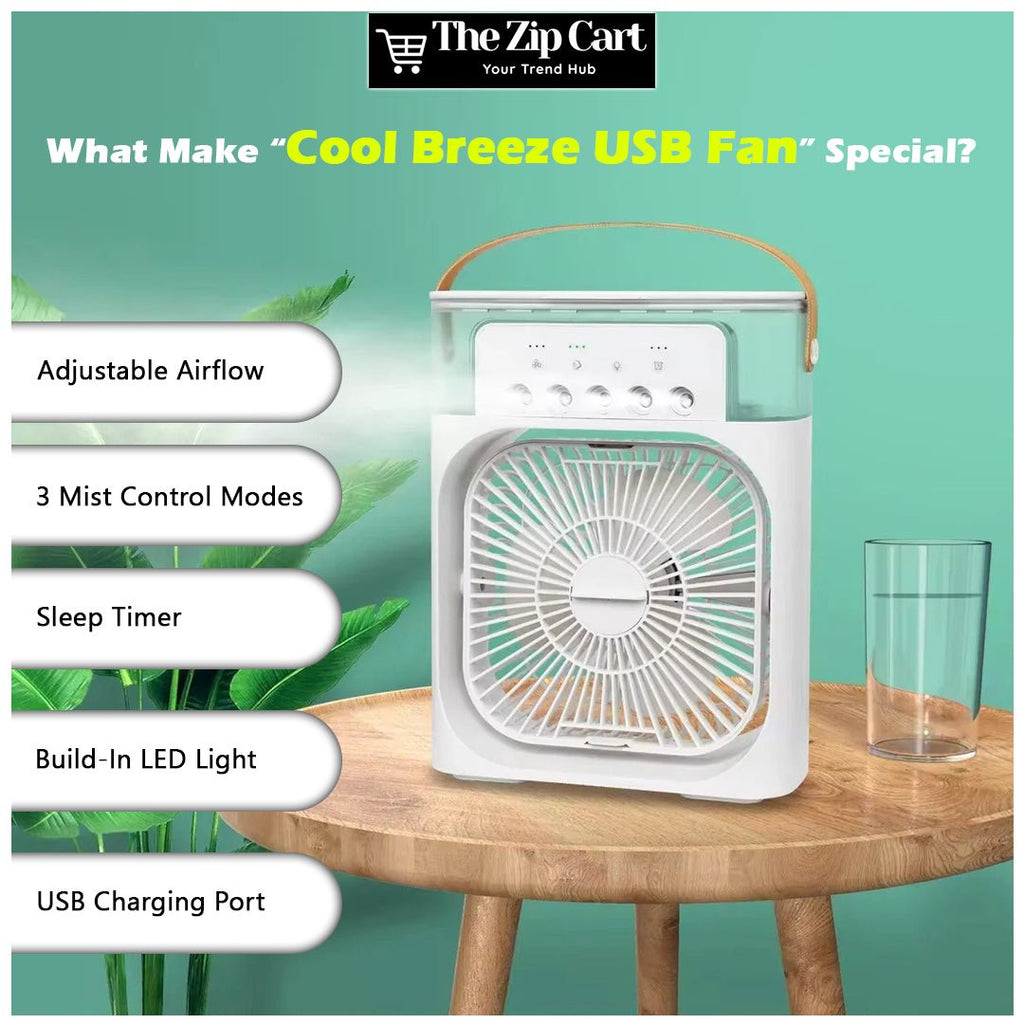 Cool Breeze USB Fan – Stay Cool, Anywhere - The Zip Cart