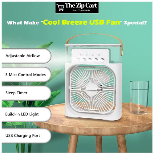 Cool Breeze USB Fan – Stay Cool, Anywhere - The Zip Cart