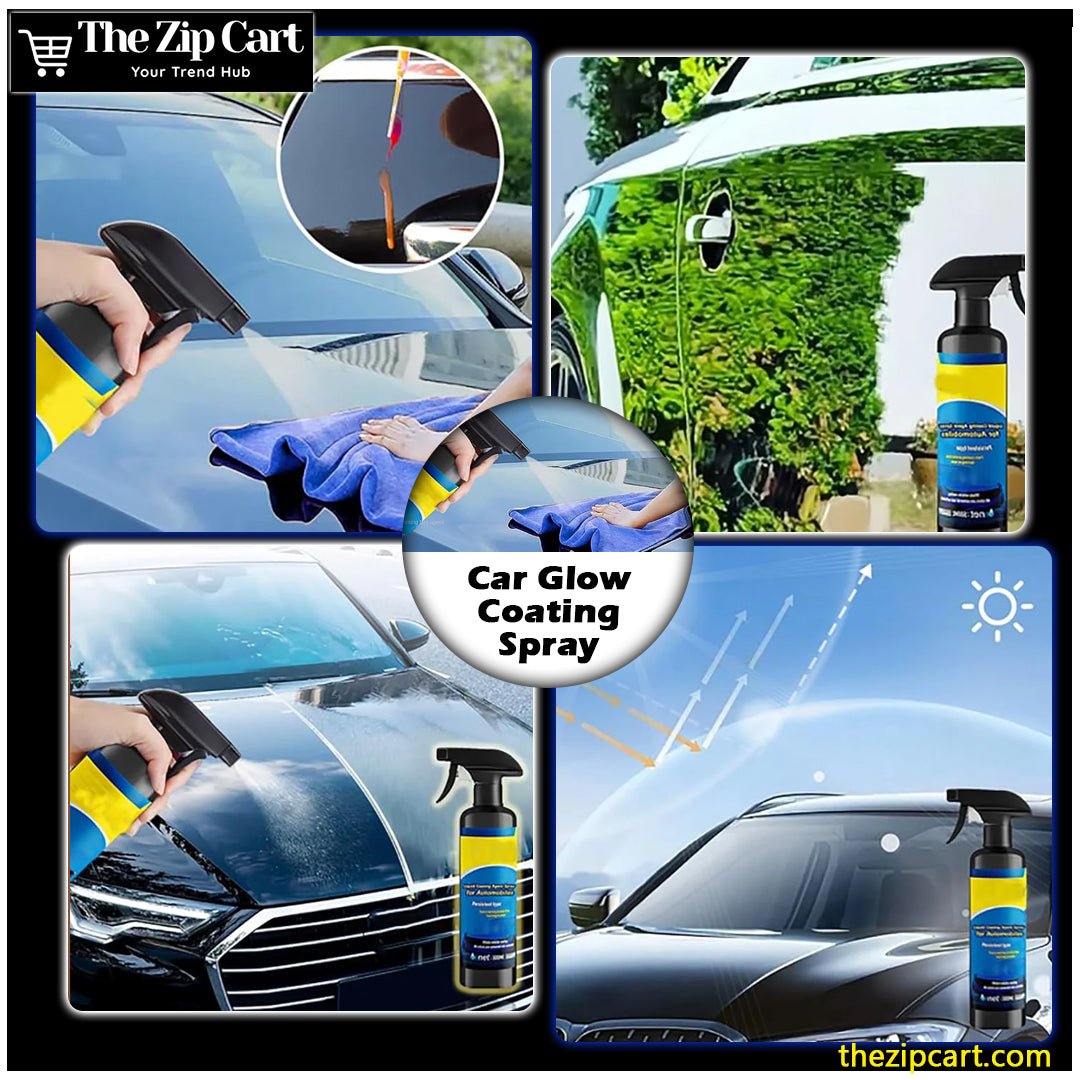 Car Glow Coating Spray – Pack of 2 (100ml Each) - The Zip Cart