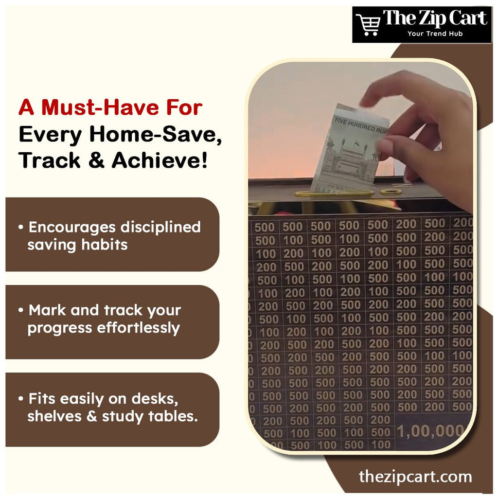 Savings Challenge Piggy Bank - The Zip Cart
