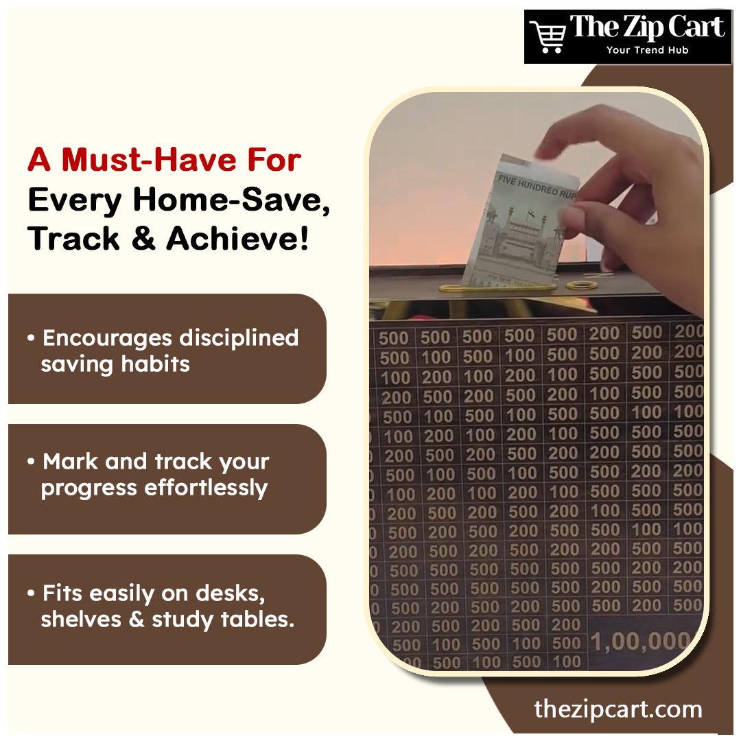 Savings Challenge Piggy Bank - The Zip Cart