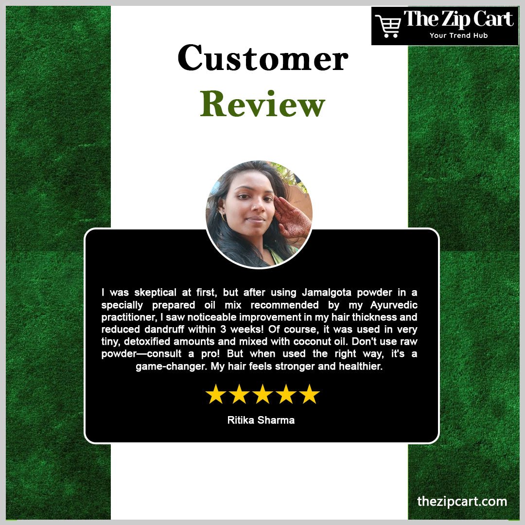 Jamalgota Hair Revival Powder — Natural Ayurvedic Solution for Healthy Hair Growth - The Zip Cart